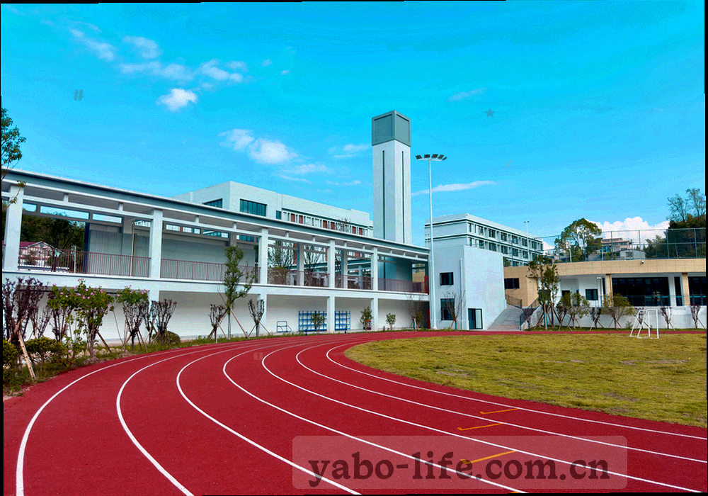 新疆城市街景，暖色落日映在建筑外墙上